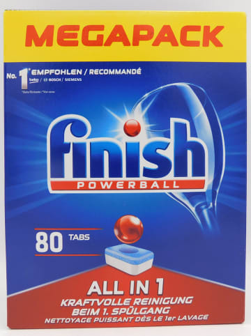 finish Spülmaschinentabs "All in1 Regular", 80 Stück/ 1280 g