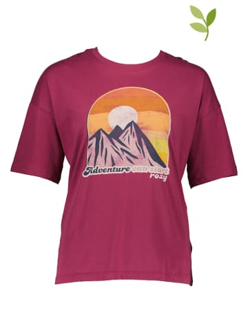 Roxy Koszulka "Start Adventures" w kolorze różowym