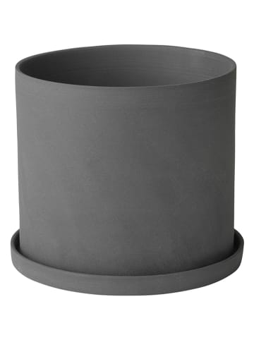 Blomus Kräutertopf "Nona" in Grau - (H)12,5 x Ø 15 cm