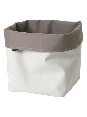 Blomus Wendekorb "Ara" in Weiß/ Beige - (B)23 x (H)26 x (T)23 cm