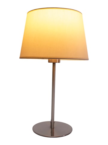 näve Tafellamp "Bologna" chroomkleurig/wit - (H)45 cm