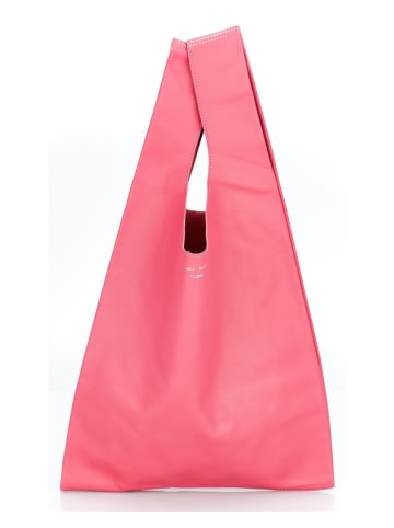 Frankie Morello Leren shopper roze - (B)33,5 x (H)54 x (D)1 cm
