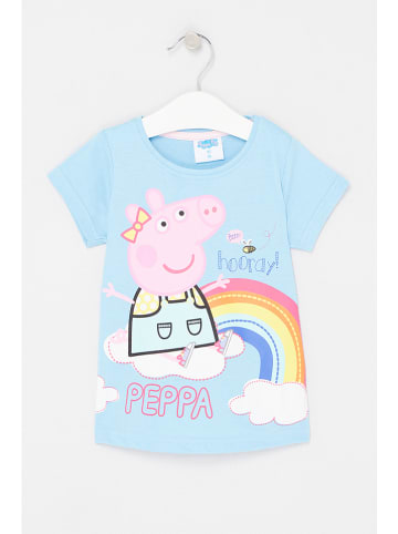 Peppa Pig Koszulka "Świnka Peppa" w kolorze błękitnym