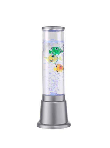 LeuchtenDirekt Ledtafellamp zilverkleurig - (L)12,5 x (B)12,5 x (H)36 cm