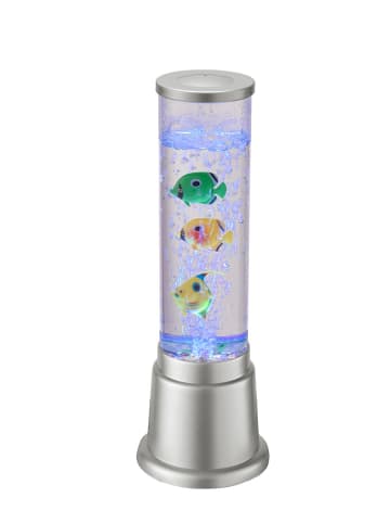 LeuchtenDirekt Lampa stołowa LED w kolorze srebrnym  - 12,5 x 12,5 x 36 cm