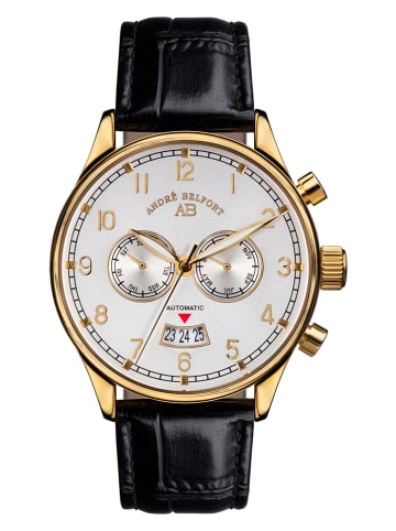 Andre Belfort Automatisch horloge "Calendrier" goudkleurig/zwart/wit