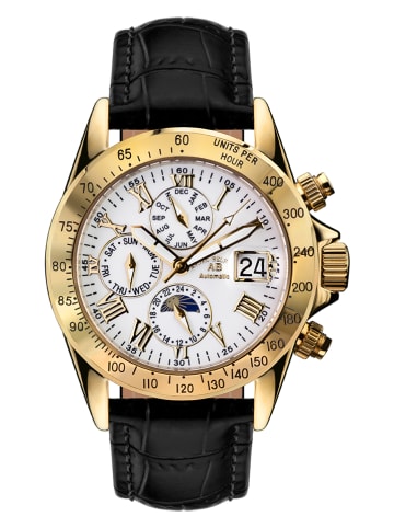 Andre Belfort Zegarek automatyczny "Le Capitaine" w kolorze złoto-czarno-białym