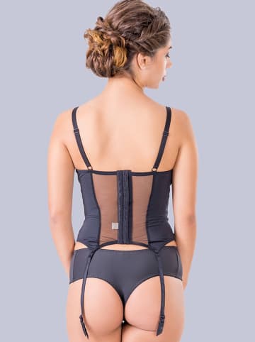 Valea Corsage in Schwarz/ Weiß