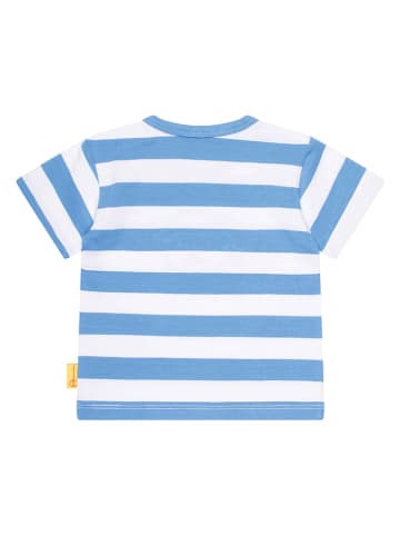 Steiff Shirt lichtblauw/wit