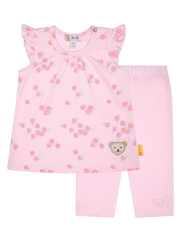 Steiff 2-delige outfit lichtroze