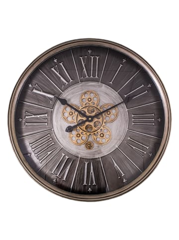 Anticline Wanduhr in Braun - Ø 60 cm