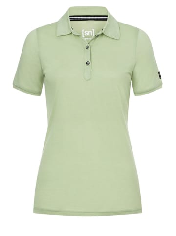 super.natural Poloshirt in Hellgrün