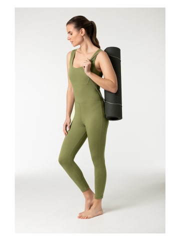 super.natural Funktionsjumpsuit "Liquid Flow" in Khaki