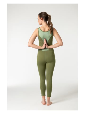 super.natural Funktionsjumpsuit "Liquid Flow" in Khaki