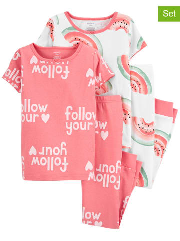 Carter's 2-delige set: pyjama's roze/wit