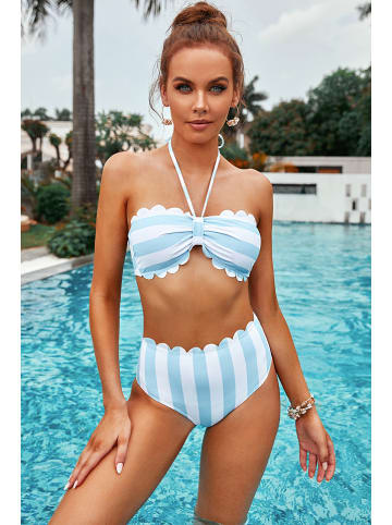 Coconut Sunwear Bikini w kolorze błękitno-białym