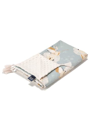 La Millou Omkeerbare woondeken "Light" lichtblauw/crème/meerkleurig