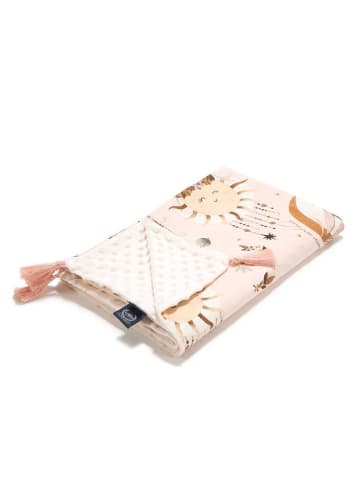 La Millou Omkeerbare woondeken "Light Velvet" oranje/lichtroze/crème