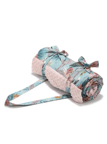 La Millou Picknick-Decke in Hellblau/ Rosa/ Bunt