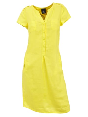 Heine Lniana sukienka w kolorze żółtym