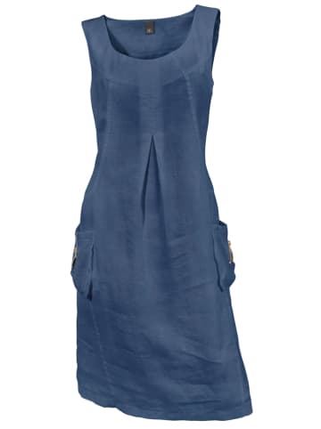 Heine Leinen-Kleid in Blau
