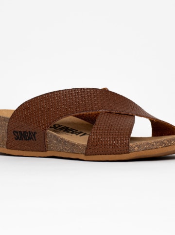 Sunbay Sleehakslippers "Brisbane" bruin