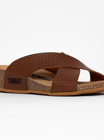 Sunbay Sleehakslippers "Brisbane" bruin