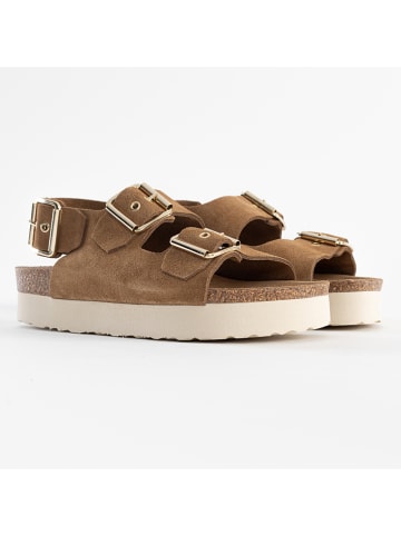 Sunbay Leder-Sandalen "Sadiba" in Hellbraun