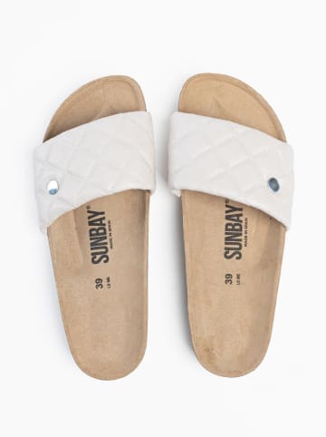 Sunbay Slippers "Dune" wit