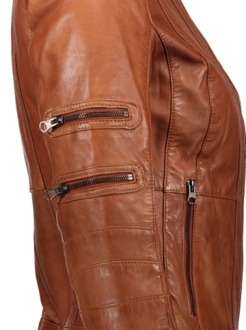 7eleven Lederjacke "Tilla" in Camel