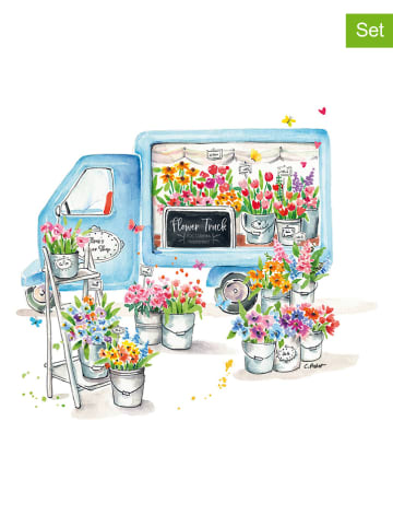 ppd Serwetki (40 szt.) "Flower Truck" ze wzorem - 2 x 20 szt.