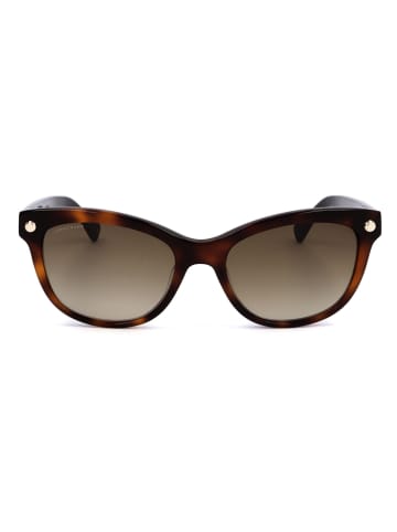 Longchamp Damen-Sonnenbrille in Dunkelbraun/ Khaki
