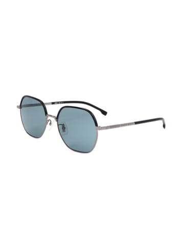Hugo Boss Herren-Sonnenbrille in Silber/ Blau