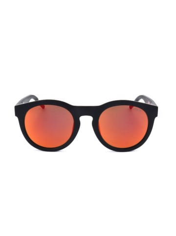 Hugo Boss Męskie okulary przeciwsłoneczne w kolorze czarno-pomarańczowym