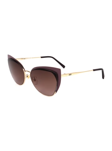 MCM Damskie okulary przeciwsłoneczne w kolorze złoto-jasnobrązowym