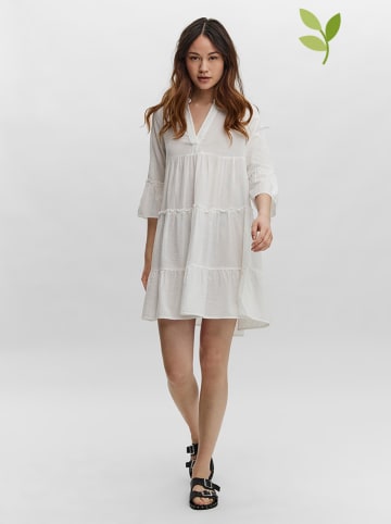 Vero Moda Sukienka "Heli" w kolorze białym