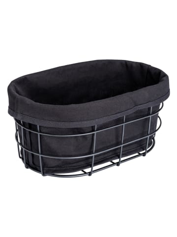 Wenko Brotkorb "Bela" in Schwarz - (B)27 x (H)17 x (T)11,5 cm