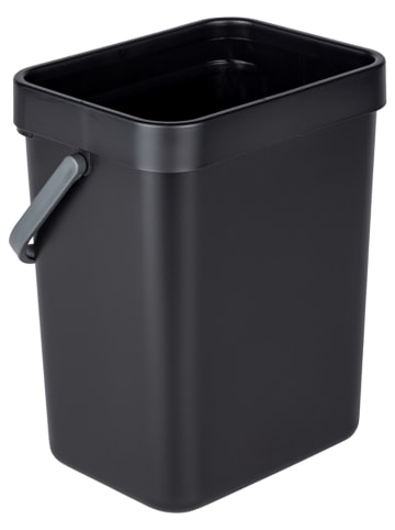 Wenko Abfallsammler "Tago" in Schwarz - (B)21 x (H)24,5 x (T)17 cm