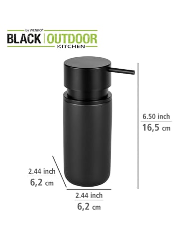 Wenko Seifenspender "Silo" in Schwarz - 250 ml