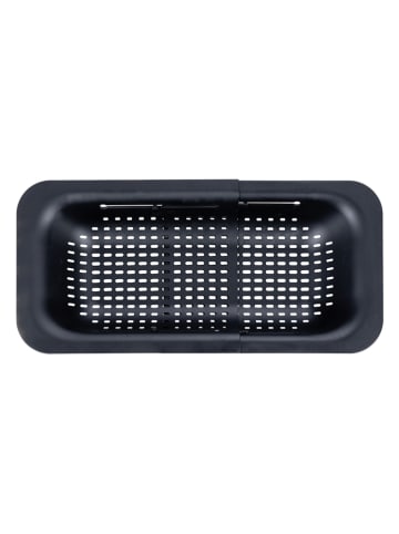 Wenko Spülbeckensieb "Sivo" in Schwarz - (B)50 x (H)7 x (T)20 cm