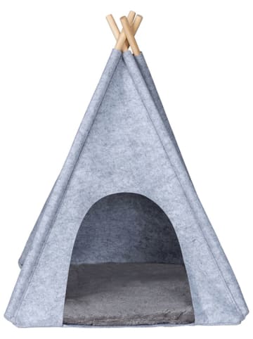 Wenko Vilten dierentent lichtgrijs - (B)45 x (H)60 x (D)45 cm
