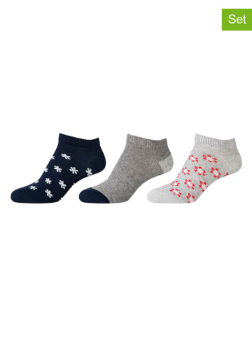 Camano 9er-Set: Socken in Dunkelblau/ Grau