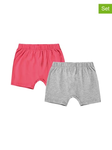 Kanz 2-delige set: shorts grijs/roze