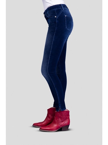 Blue Fire Spodnie "Chloe" - Skinny fit - w kolorze granatowym