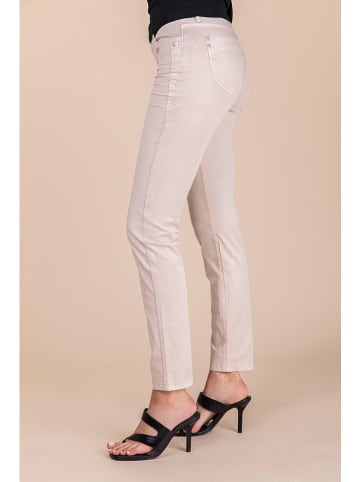 Blue Fire Spijkerbroek "Nancy" - slim fit - beige