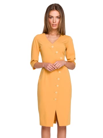 Stylove Sukienka w kolorze żółtym