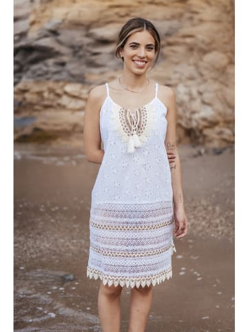 Isla Bonita by SIGRIS Sukienka w kolorze biało-kremowym
