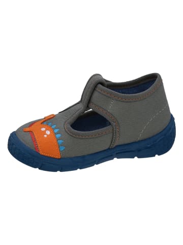 Fischer Markenschuh Hausschuhe in Grau