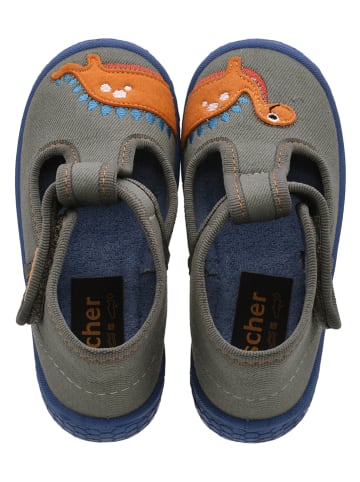 Fischer Markenschuh Hausschuhe in Grau