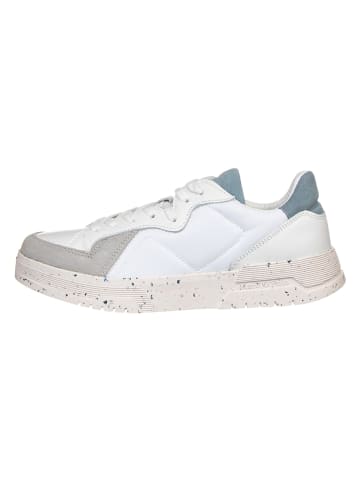 Marc O'Polo Shoes Leren sneakers "Elda S" wit/lichtblauw